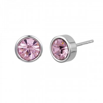 Lima Small Earring Pink/Silver