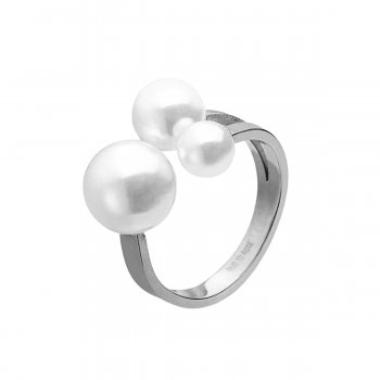 Brea Pearl Ring Silver