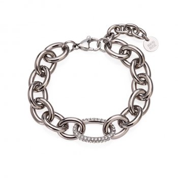 Harper Chunky Bracelet Clear/Silver