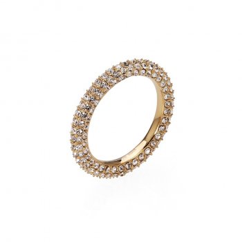 Lola Crystal Ring Clear/Gold
