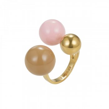 Brea Large Ring Lt.Pink/Gold