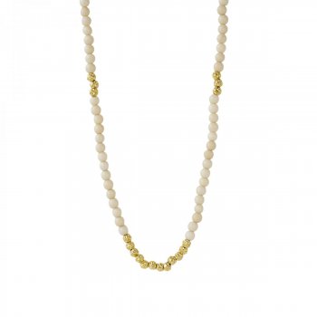 Karma Short Necklace Ivory/Gold