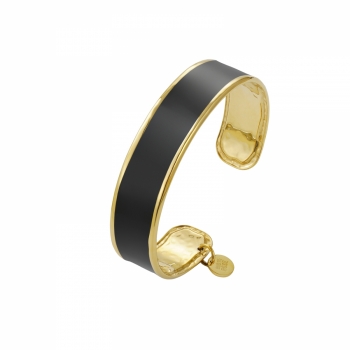 Envy Enamel Bangle Black/Gold