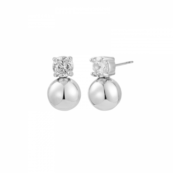 Stella Bead Earring Silver