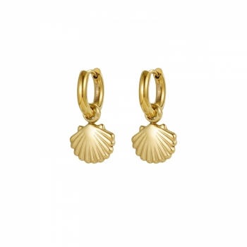 Shell Hoop Gold
