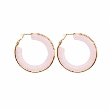 Halo Resin Earring Pink