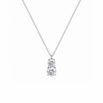 Crystal Necklace Silver