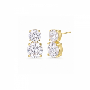 Crystal Earring Gold