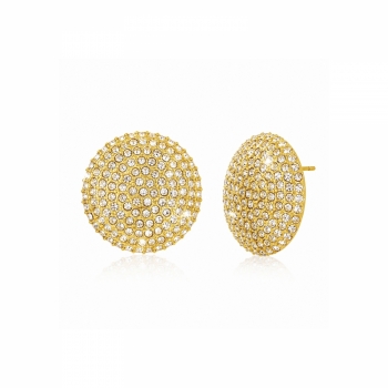 Rondo Crystal Earring Gold