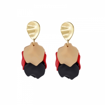 Paloma Earring Red Mix/Gold