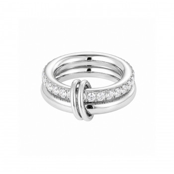 Link Double Ring Silver