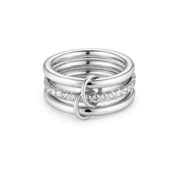Link Trio Ring Silver