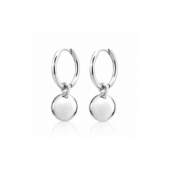 Globe Hoop 12mm Silver
