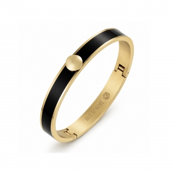 Capri Enamel Bracelet Black/Gold