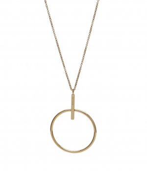Zone Long Necklace Gold
