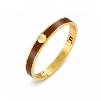 Capri Enamel Bracelet Brown/Gold
