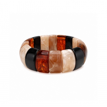 Eclipse Resin Bracelet Brown/Black