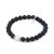 Domino Pearl Black Elastic Bracelet