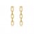 Link Square Earring Gold 