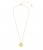 Shell Coin Short Necklace Gold