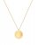 Shell Coin Short Necklace Gold