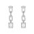 Grace Chain Earring Clear/Steel