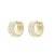 Prime Crown Earring Clear/Gold
