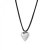 Bold Heart Necklace Silver 