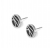 Rose Enamel Earing Black/Silver