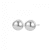 Globe 12mm Stud Earring Silver
