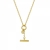 Alexa T-Bar Necklace Gold