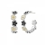 Calista Hoop Ivory/Black/Silver
