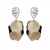 Paloma Earring Black/sand/Ivory/Silver