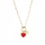 Noble Heart Necklace Red/Gold