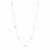 Clover Multi Long Necklace White/Silver