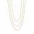 Monroe 3-row Necklace Gold