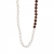 Velvet Resin Long Necklace Brown/Ivory