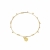 Beaded Bangle Gold