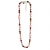 Prisma Resin Long Necklace Pink/Brown