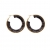 Halo Resin Earring Black