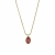 Retro Necklace Pink/Gold