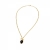 Retro Long Necklace Black/Brown/Gold
