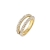Iris Ring Clear/Gold