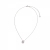 Knot Crystal Necklace Silver
