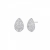 Drop Crystal Earring Silver