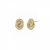 Knot Crystal Earring Gold