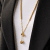 Brea Bead Necklace Gold