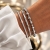 Brea Elastic Small Bracelet Silver