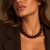 Venice Resin Necklace Brown
