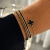 Minnie 4mm Enamel Bracelet Black/Gold